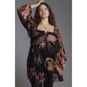 Let Me Be ANTHROPOLOGIE Babydoll Dress L Whimsygoth